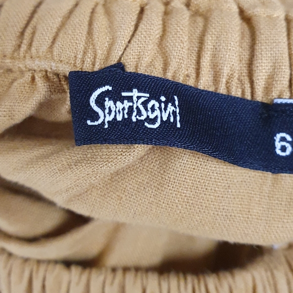 SPORTSGIRL Womens Dress Size 6 Mustard Yellow Off Shoulder Midi with Side Splits - Picture 4 of 4